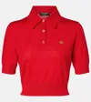 Dolce & Gabbana Knitted Cashmere And Silk Polo Shirt In Multi