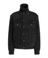 Dolce & Gabbana Tailored Denim And Wool Blend Jacket In Black