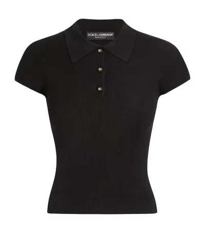 DOLCE & GABBANA KNITTED POLO SHIRT