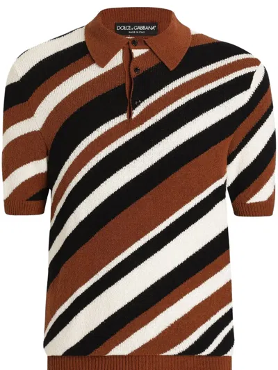 DOLCE & GABBANA KNITTED POLO SHIRT