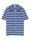 Dolce & Gabbana Knitted Shirt In Blue