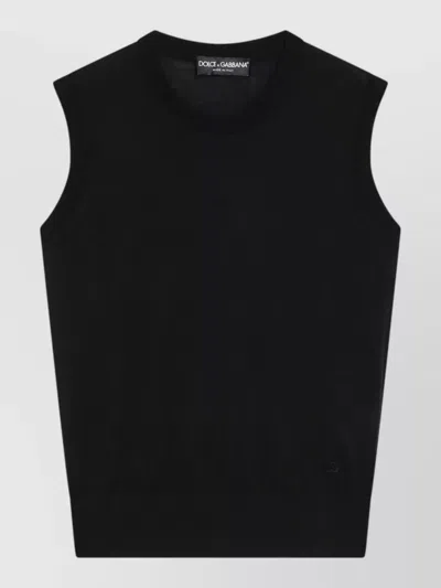 Dolce & Gabbana Cashmere Top In Black