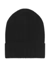 Dolce & Gabbana Knitted Wool And Cashmere Hat Accessories In Black