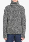 Dolce & Gabbana Turtleneck Pullover In Gray