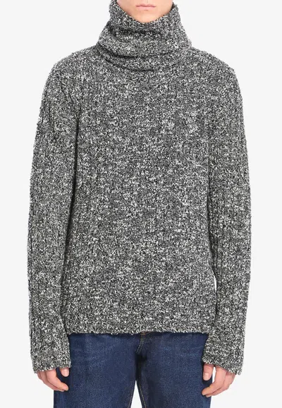 DOLCE & GABBANA KNITTED WOOL TURTLENECK SWEATER