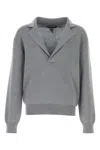 Dolce & Gabbana Long Sleeves Wool Blend Sweater In Light Gray5