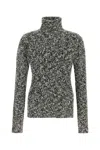 Dolce & Gabbana Two-tone Knit Turtleneck Sweater In Multi