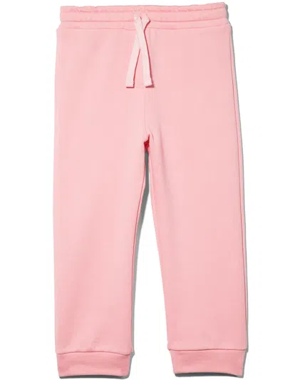 Dolce & Gabbana Babies' Logo Plaque Track Trousers In Pink