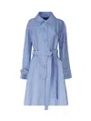 Dolce & Gabbana La Bella Vita Coat In Cotton Blend In Wisteria