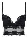 Dolce & Gabbana Lace And Satin Top In Black