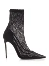 Dolce & Gabbana 110 Stretch Lace Ankle Boots