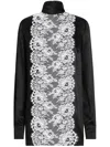 Dolce & Gabbana Lace-appliqué Blouse In Black
