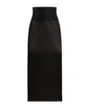 Dolce & Gabbana Lace-appliqué Midi Skirt In Black