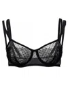 Dolce & Gabbana Sheer Lace Balconette Bra In Black