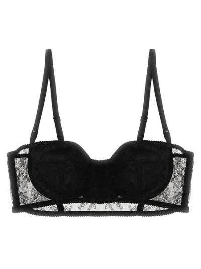 Dolce & Gabbana Lace Balconette Corset For Women In Black