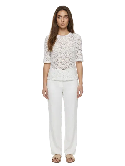 Dolce & Gabbana Lace Blouse In White