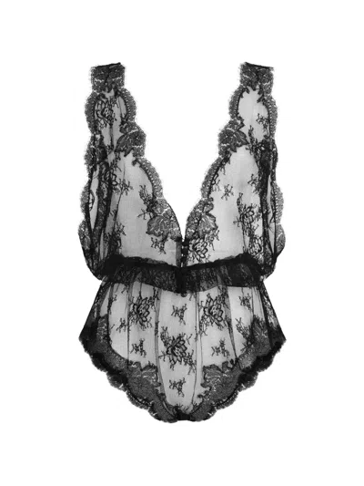Dolce & Gabbana Lace Bodysuit In Black