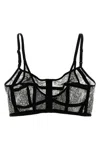 Dolce & Gabbana Sheer Lace Bra Adjustable Straps In Multi