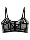 Dolce & Gabbana Sheer Lace Bra Adjustable Straps In Black