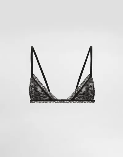 Dolce & Gabbana Lace Bra In Black