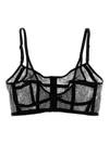 Dolce & Gabbana Sheer Lace Bra Adjustable Straps In Black