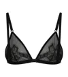 Dolce & Gabbana Floral-embroidered Mesh Bra In Multi