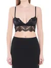 Dolce & Gabbana Stretch Satin Bra Lace Detailing In Black