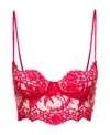 Dolce & Gabbana Lace Bralette Top In Red