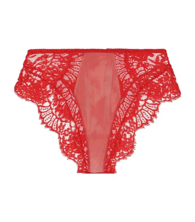 Dolce & Gabbana Lace Briefs In Red