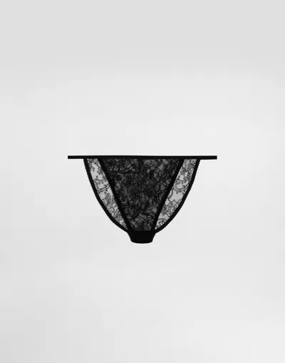 Dolce & Gabbana Lace Briefs In Black