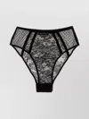 Dolce & Gabbana Lace Briefs High-waist Design Sheer Fabric