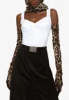 Dolce & Gabbana Lace Bustier Corset Top In White