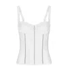 Dolce & Gabbana Lace Bustier-style Bodysuit In White
