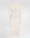 Dolce & Gabbana Corded-lace Midi Dress In White