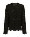 Dolce & Gabbana Floral Lace Single-breasted Jacket In Black