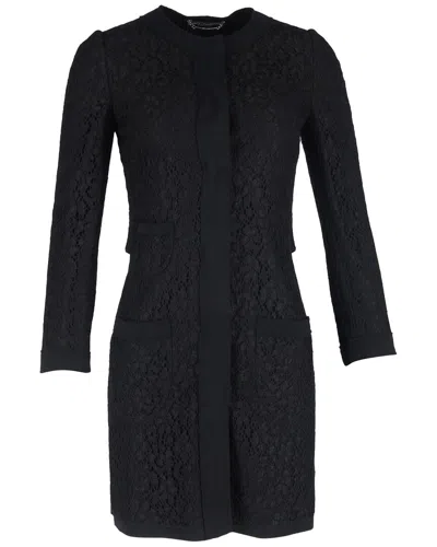 Dolce & Gabbana Lace Coat In Black