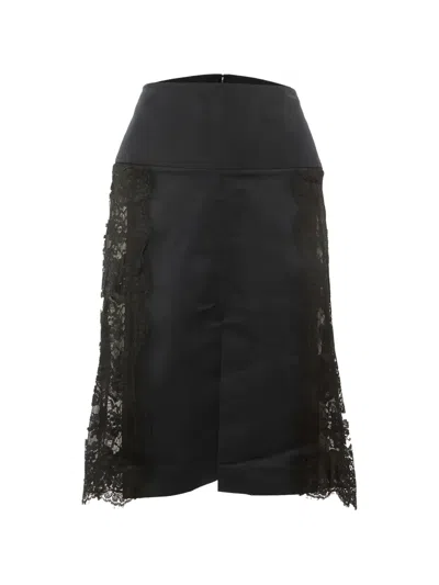 Pre-owned Dolce & Gabbana Lace Corset Mini Dress In Black