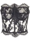 Dolce & Gabbana Lace Corset Top In Black