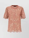 Dolce & Gabbana Dolce&gabbana Pink Lace T Shirt