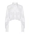 Dolce & Gabbana Floral Openwork Embroidery Shirt In Multi
