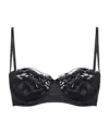 Dolce & Gabbana Silk Bra With Adjustable Shoulder Straps In Black
