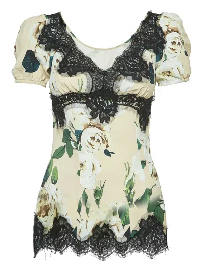 Pre-owned Dolce & Gabbana Lace-detail Blouse
