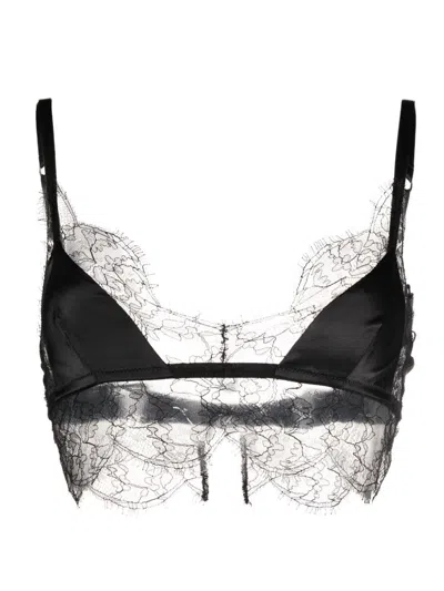 Dolce & Gabbana Lace Detail Bra In Black