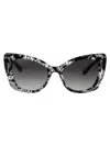 Dolce & Gabbana Lace-detail Cat Eye-frame Sunglasses