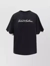 Dolce & Gabbana Logo-embroidered Lace-trimmed T-shirt In Black