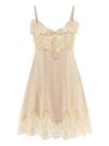 Dolce & Gabbana Lace-detail Mini Dress In Pink