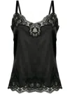 Dolce & Gabbana Lingerie Top In Satin And Lace