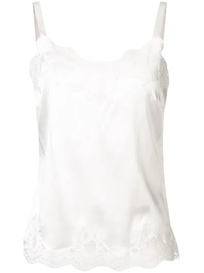 Dolce & Gabbana Lace-detail Satin Camisole Top