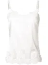 Dolce & Gabbana Lace-detail Satin Camisole Top Clothing In White