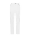 Dolce & Gabbana Lace-detail Straight-leg Trousers In White
